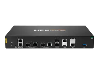 HPE Aruba Networking 9106 - Gateway - hybrid 6 porter - 10GbE - 1U - skystyring - skrivebord