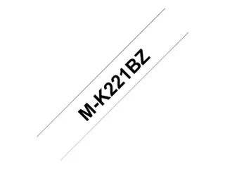 Brother M-K221BZ - Svart på hvitt Rull (0,9 cm x 8 m) 1 kassett(er) merketape - for P-Touch PT-55, PT-65, PT-75, PT-80, PT-85, PT-90, PT-BB4