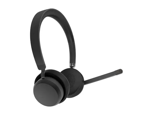 Lenovo - Hodesett on-ear Bluetooth trådløs USB-A via Bluetooth-ada...