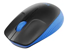 Logitech M190 - Mus - optisk - 3 knapper trådløs - USB trådløs mottaker - blå