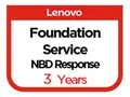 Lenovo Foundation Service - Utvidet serviceavtale deler og arbeid - 3 &#229;r - p&#229; stedet - kontortid / 5 dager i uken - responstid: NBD