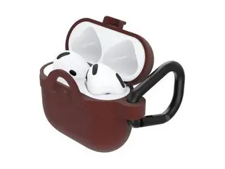 OtterBox - Boksdeksel for ladeboks for t&#229;dl&#248;se &#248;repropper godt r&#248;dt - for Apple AirPods 4