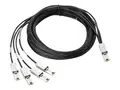 HPE - SAS ekstern kabel - 4-spors - 26-pin 4x Shielded Mini MultiLane SAS (SFF-8088) (hann) til 26-pin 4x Shielded Mini MultiLane SAS (SFF-8088) (hann) 4 m - for StorageWorks 3Gb, MSL2024, MSL4048, MSL8096