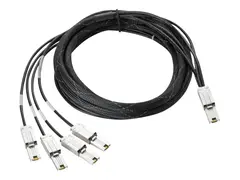 HPE - SAS ekstern kabel - 4-spors 26-pin 4x Shielded Mini MultiLane SAS (SFF-8088) (hann) til 26-pin 4x Shielded Mini MultiLane SAS (SFF-8088) (hann) - 4 m - for StorageWorks 3Gb, MSL2024, MSL4048, MSL8096