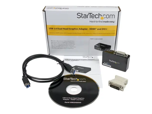 StarTech.com USB 3.0 to HDMI / DVI Adapter - 2048x1152 - External ...