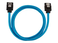 CORSAIR - SATA-kabel - Serial ATA 150/300/600 SATA (hann) rett, låst til SATA (hann) rett, låst - 60 cm - blå (en pakke 2)