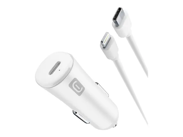 Cellular Line - Bilstrømadapter 20 watt PD (24 pin USB-C) på kabel...