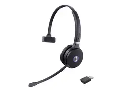 Yealink WH62 Portable - Hodesett - on-ear DECT - tr&#229;dl&#248;s - USB - Certified for Microsoft Teams