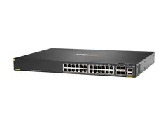 HPE Aruba 6300F - Switch - L3 - Styrt - 24 x 10/100/1000 (PoE+) + 4 x 50 Gigabit Ethernet SFP56 front til bakside-luftflyt - rackmonterbar - PoE+ - TAA-samsvar