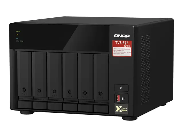 QNAP TVS-675 - NAS-server - 6 brønner - SATA 6Gb/s - RAID 5, 6, 10...