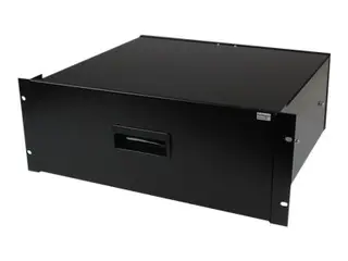 Startech 4U Black Steel Storage Drawer for 19in Racks and Cabinets Rack storage drawer - 4U - 4UDRAWER - Lagerskuff til rack - 4U - for P/N: CABSCRWS1224, RK2537BKM, RK3236BKF, RK4236BKB, RK4242BK24, RK4242BK30, RKQMCAB12V2