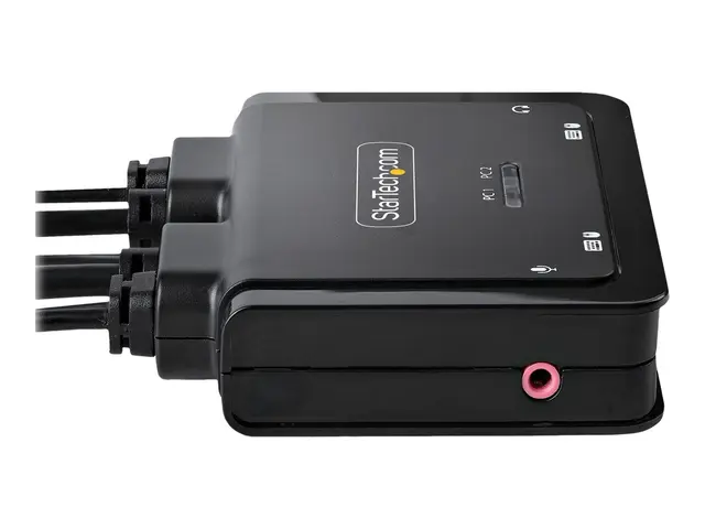 Startech 2-Port Hybrid USB-C DisplayPort Cable KVM Switch, 4K 60Hz...