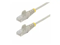 StarTech.com 10m Gray Slim CAT6 Ethernet Cable, Snagless, 28AWG, LSZH Koblingskabel - RJ-45 (hann) til RJ-45 (hann) - 10 m - 3.6 mm - UTP - CAT 5/5e/6 - IEEE 802.3bt - halogenfri, uten hindringer - grå