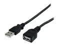 StarTech.com 10 ft Black USB 2.0 Extension Cable A to A 10ft USB 2.0 Extension Cable - 10ft USB male female Cable (USBEXTAA10BK) - USB-forlengelseskabel - USB til USB - 3 m