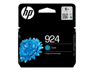 HP 924 - 6 ml - cyan - original - Officejet blekkpatron - for Officejet Pro 8120e, 8122e, 8125e, 8130e, 8134e, 8135e, 8138e, 8139e
