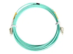 StarTech.com 10m (30ft) LC/UPC to LC/UPC OM3 Multimode Fiber Optic Cable, Full Duplex 50/125&#194;&#181;m Zipcord Fiber Cable, 100G Networks, LOMMF/VCSEL, &lt;0.3dB Low Insertion Loss LSZH Fiber Patch Cord - koblingskabel - 10 m - akvamarin
