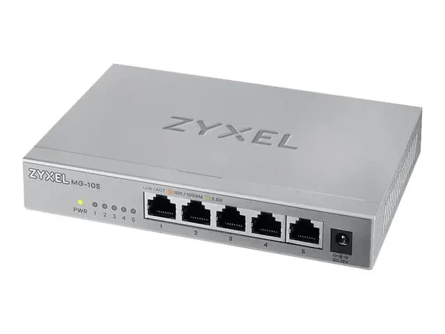 Zyxel MG-105 - Switch - ikke-styrt - 5 x 100/1000/2.5G Base-T - st...