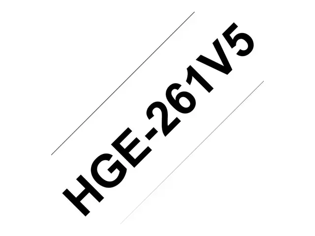 Brother HGE-261V5 - Svart på hvitt Rull (3,6 cm x 8 m) 5 kassett(e...
