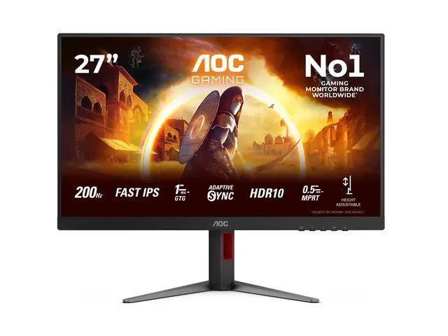AOC Gaming 27G4HA - LED-skjerm gaming 27" 1920 x 1080 Full HD (108...