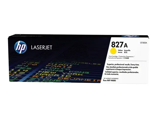 HP 827A - Gul - original - LaserJet - tonerpatron (CF302A) - for C...