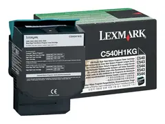 Lexmark - Høy ytelse - svart - original tonerpatron LCCP, LRP - for Lexmark C540, C543, C544, C546, X543, X544, X546, X548