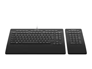 3Dconnexion Keyboard Pro with Numpad - Sett med tastatur og numerisk tastatur USB - QWERTY - US International