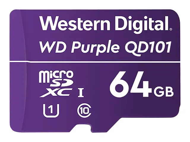 WD Purple SC QD101 WDD064G1P0C - Flashminnekort - 64 GB - UHS-I U1...