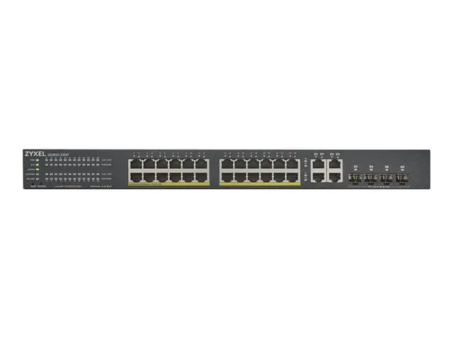 Zyxel GS1920-24HPv2 - Switch - smart - 24 x 10/100/1000 (PoE+) + 4...