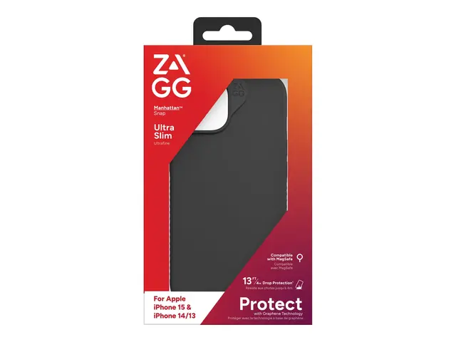 ZAGG Manhattan Snap - Baksidedeksel for mobiltelefon MagSafe-samsv...