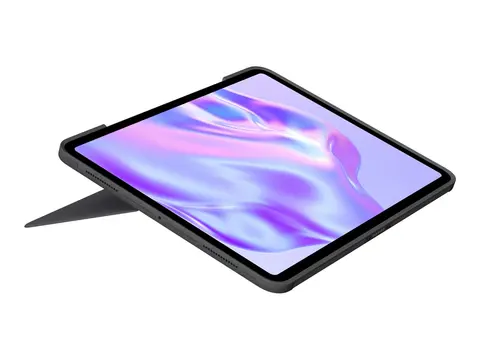 Logitech Combo Touch - Tastatur og folioveske med styrepute - bakbelysning - Apple Smart connector - QWERTY - Nordisk (dansk/finsk/norsk/svensk) - grafitt - for Apple 13-inch iPad Pro (M4)