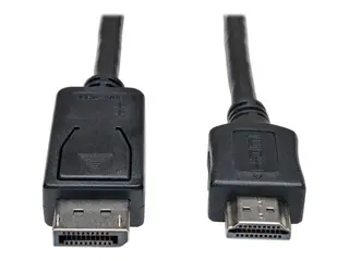Eaton Tripp Lite Series DisplayPort to HDMI Adapter Cable (M/M), 3 ft. (0.9 m) Adapterkabel - DisplayPort hann til HDMI hann - 91 cm - svart