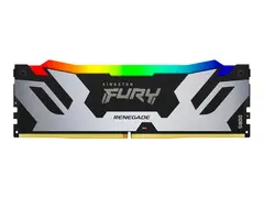 Kingston FURY Renegade RGB - DDR5 modul - 48 GB - DIMM 288-pin - 6400 MT/s / PC5-51200 - CL32 - 1.4 V - ikke-bufret - on-die ECC - svart og sølv