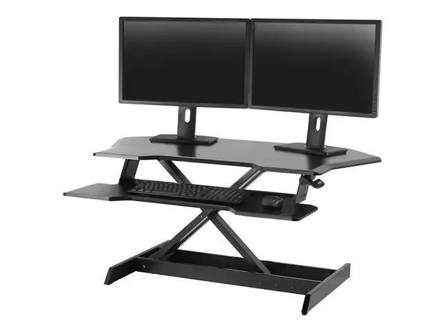Ergotron WorkFit Corner - Stående skrivebordomformer - svart - sva...