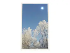 HI-ND EASY - Monteringssett (hylster) for flatpanel - portrett - metall - hvit - skjermstørrelse: 98" - veggmonterbar