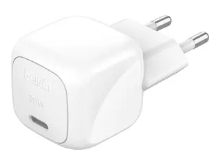 Belkin BoostCharge - Str&#248;madapter - kompakt 30 watt - Power Delivery 3.1 (24 pin USB-C)