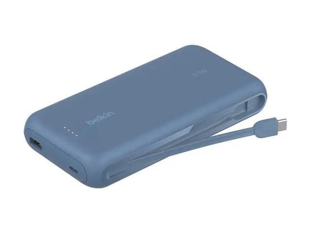 Belkin BoostCharge - Strømbank med integrert kabel 20000 mAh 30 wa...