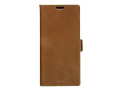 dbramante1928 Copenhagen Slim - Lommebok for mobiltelefon helnarvet lær - gyllenbrun - for Samsung Galaxy S22 Ultra