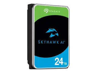 Seagate SkyHawk AI ST24000VE002 - Harddisk 24 TB - intern - 3.5" - SATA 6Gb/s - buffer: 512 MB - med 3-års Seagate Rescue Data Recovery