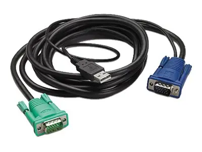 APC - Tastatur / video / musekabel (KVM) - USB, HD-15 (VGA) (hann)...