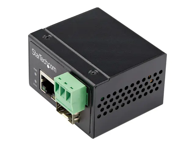 StarTech.com Industrial Fiber to Ethernet Media Converter, 100Mbps...