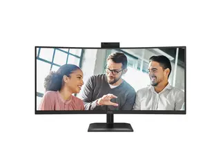 AOC CU34E4CW - LED-skjerm - kurvet USB - 34&quot; - 3440 x 1440 UWQHD - VA - 350 cd/m&#178; - 3500:1 - HDR10 - 4 ms - 2xHDMI, DisplayPort - h&#248;yttalere - svart