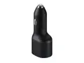 Samsung EP-L4020 - Bilstr&#248;madapter 40 watt - FC - 2 utgangskontakter (USB, 24 pin USB-C) - svart