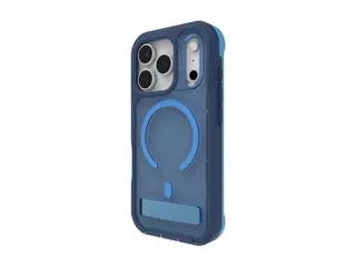 ZAGG Rainier Snap - Baksidedeksel for mobiltelefon robust - stativ + kamerakontrollknapp - MagSafe-samsvar - grafen - kobaltblå horisont - for Apple iPhone 17 Pro Max