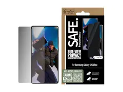 SAFE. by PanzerGlass - Skjermbeskyttelse for mobiltelefon ultrabred passform - glass - med personvernsfilter - for Samsung Galaxy S25 Ultra