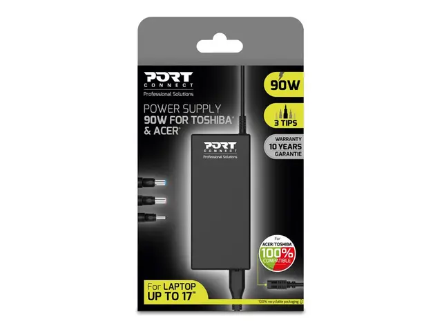 PORT Connect - Strømadapter AC 100-240 V 90 watt