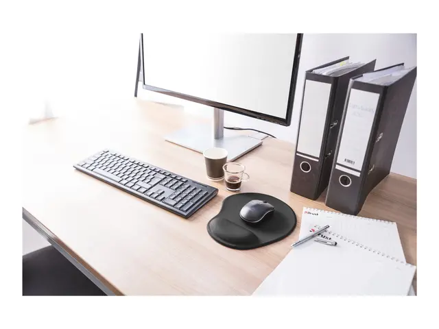 Trust Bigfoot Gel Mouse Pad - Musematte med håndleddsstøtte - svart