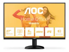 AOC Basic-line Q27B35E - LED-skjerm - 27" 2560 x 1440 QHD @ 75 Hz - IPS - 300 cd/m² - 1500:1 - HDR10 - 1 ms - HDMI, DisplayPort - svart