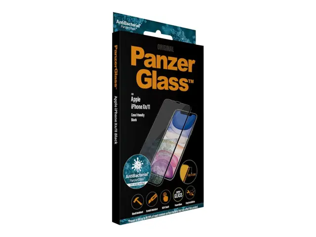 PanzerGlass - Skjermbeskyttelse for mobiltelefon glass rammefarge ...