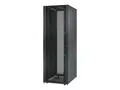 APC NetShelter SX Enclosure with Sides - Rack svart - 48U - 19&quot; - TAA-samsvar - for P/N: SUA1000RM2U, SUA1000RM2U-TU, SUA1000RMI2U, SUA2200RMXLI3U, SUA5000RMI5U