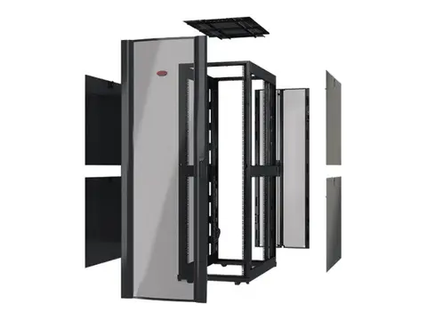APC NetShelter SX Enclosure Without Sides Rack skap - svart - 42U - 19" - for P/N: SMT3000RMI2UC, SMX2KR2UNCX145, SRT3000RMXLA-NC, SRT3000RMXLT-NC, SRT5KRMXLTUS